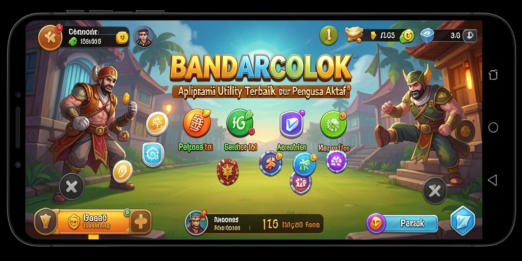 Tampilan antarmuka utama BANDARCOLOK dengan fitur Utility.