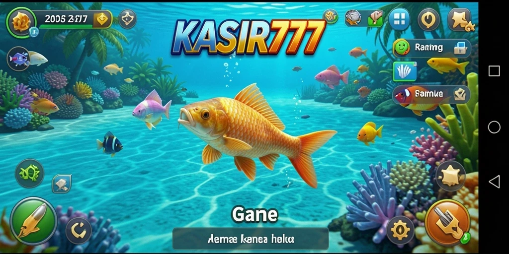 Screenshot gameplay KASIR777 menampilkan aksi memancing yang seru dan menantang.