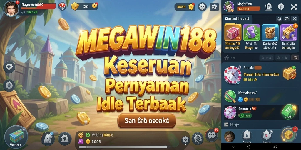 Tampilan gameplay MEGAWIN188 yang menarik dan penuh warna.