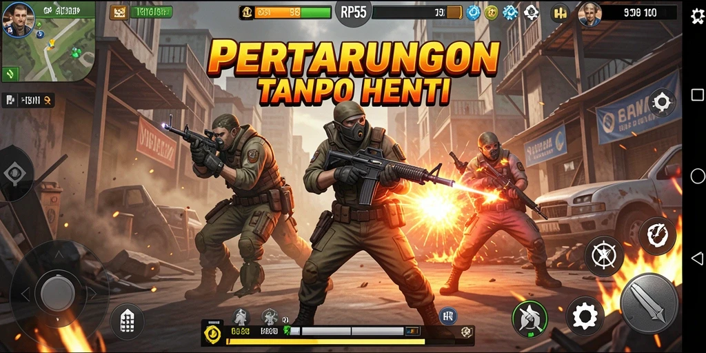 Tampilan intens dari pertempuran dalam RP55 yang memukau.