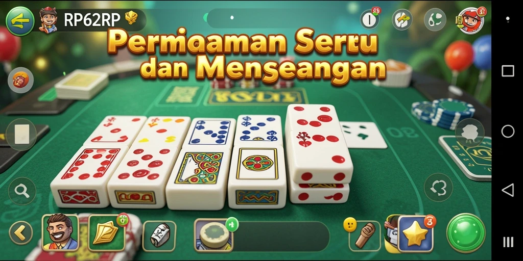 Tampilan gameplay seru dari game Domino RP62RP.