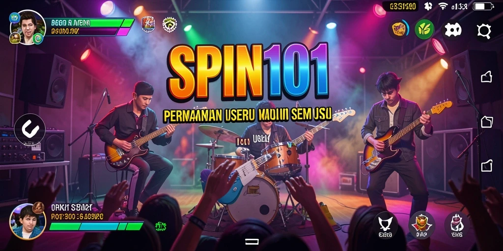 Tampilan gameplay SPIN101 yang penuh warna dan menarik.
