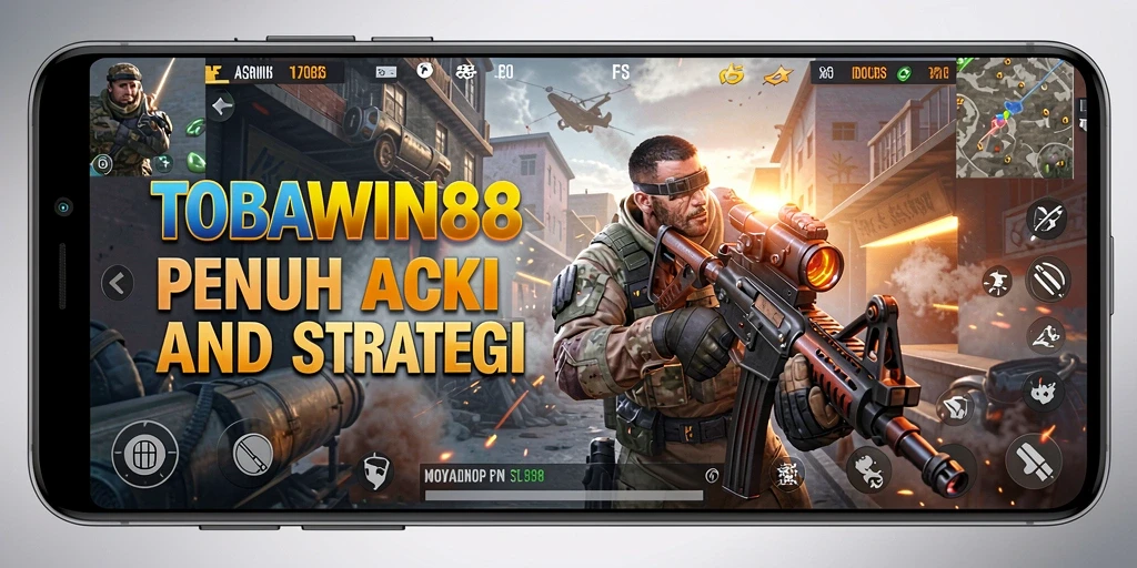 Screenshot gameplay TOBAWIN88 yang menunjukkan aksi tembak-menembak yang seru.
